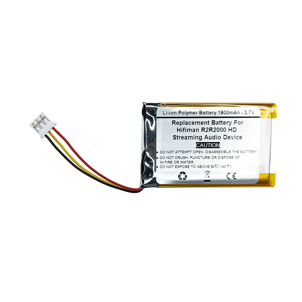 3.7V 1800mAh Replacement Battery For Hifiman R2R2000 HD Streaming Audio Device, AEC103550
