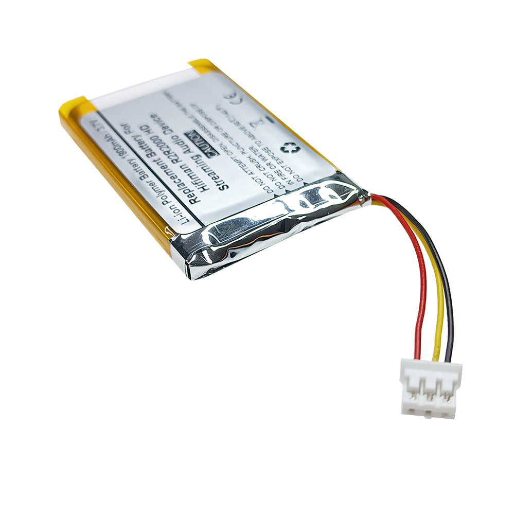 3.7V 1800mAh Replacement Battery For Hifiman R2R2000 HD Streaming Audio Device, AEC103550