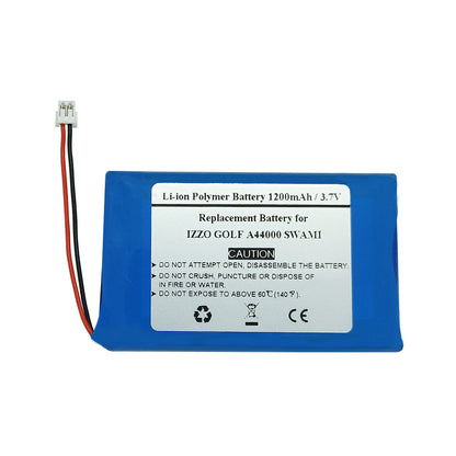Replacement battery for IZZO GOLF A44000 SWAMI Golf GPS Navigator