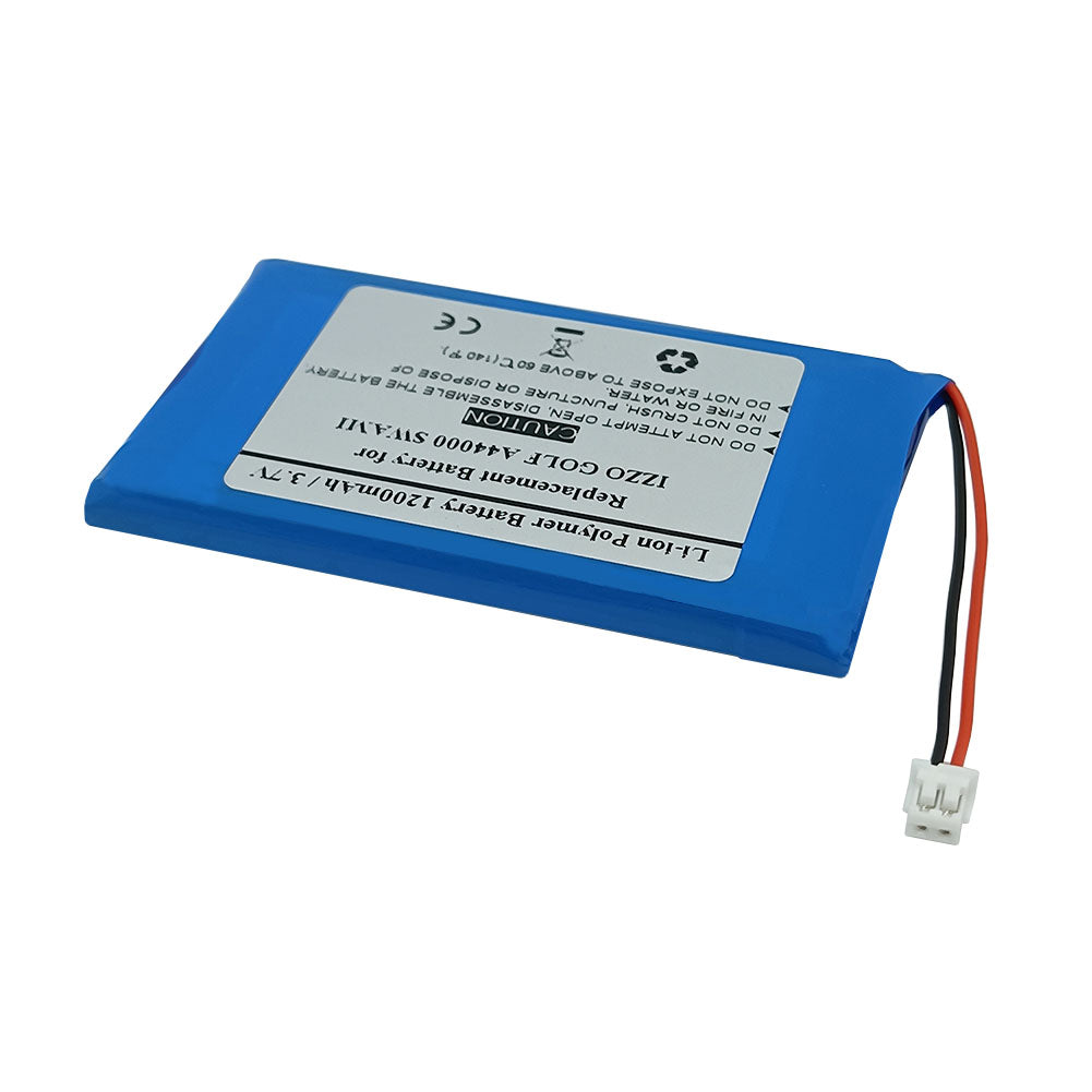 Replacement battery for IZZO GOLF A44000 SWAMI Golf GPS Navigator