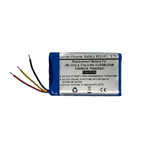 Replacement Battery for JBL Clip 2, Clip 2 AN, CLIP2BLKAM, CS056US, P04405201,JBL GSP383555