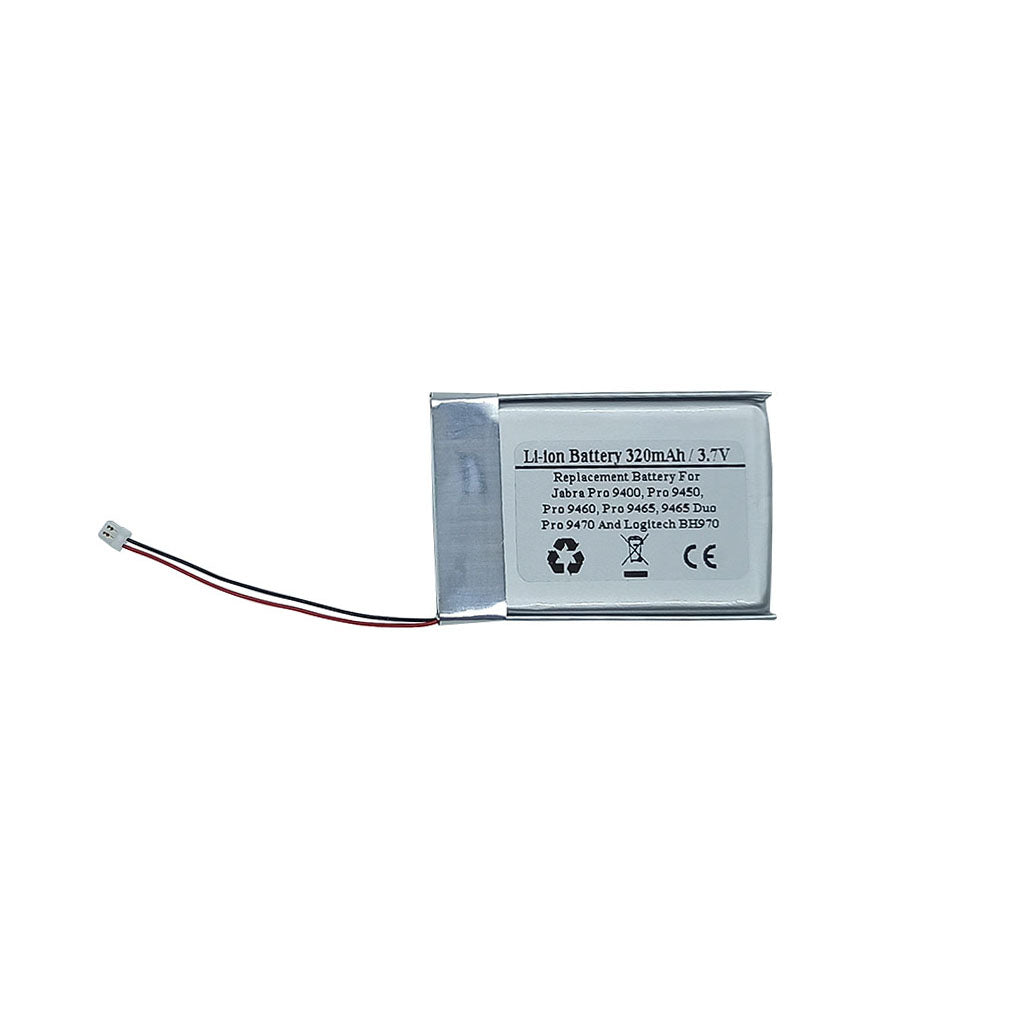 Replacement Battery for Jabra Pro 9400, Pro 9450, Pro 9460, Pro 9465, 9465 Duo, Pro 9470 And Logitech BH970 Wireless Headsets
