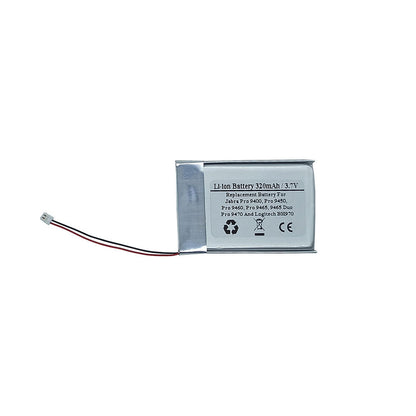 Replacement Battery for Jabra Pro 9400, Pro 9450, Pro 9460, Pro 9465, 9465 Duo, Pro 9470 And Logitech BH970 Wireless Headsets