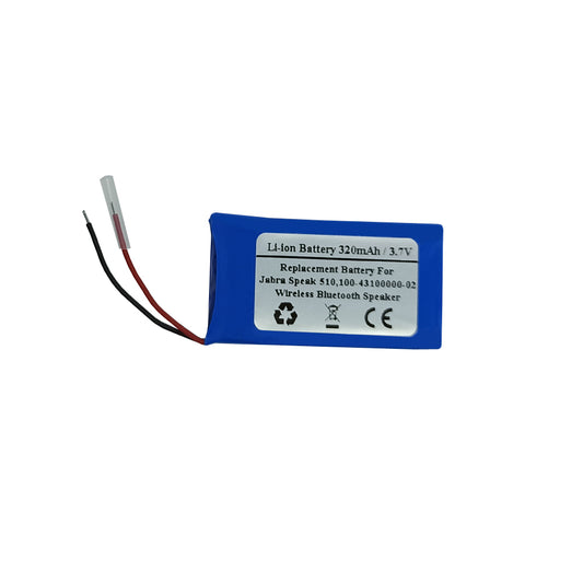 Replacement Battery for Jabra Speak 510, 100-43100000-02 Wireless Bluetooth Speaker, AHB582035PR-03, 1ICP6/20/35