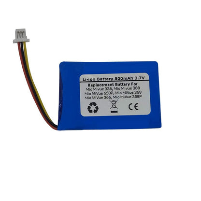 3.7V 500mAh Replacement GPS Navigator Battery For Mio Mivue 338,Mio Mivue 388,Mio MiVue 658P,Mio MiVue 368,Mio MiVue 366,Mio MiVue 358P,TPC402339