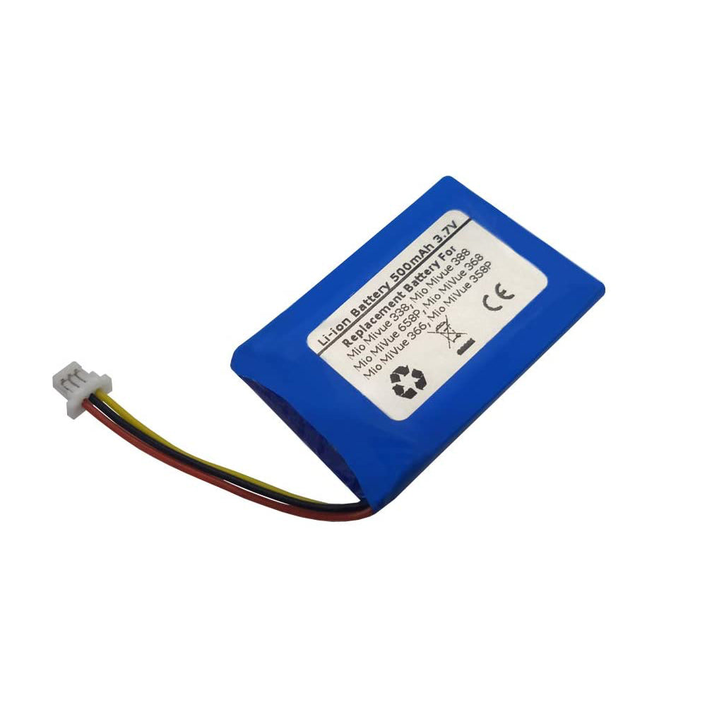 3.7V 500mAh Replacement GPS Navigator Battery For Mio Mivue 338,Mio Mivue 388,Mio MiVue 658P,Mio MiVue 368,Mio MiVue 366,Mio MiVue 358P,TPC402339