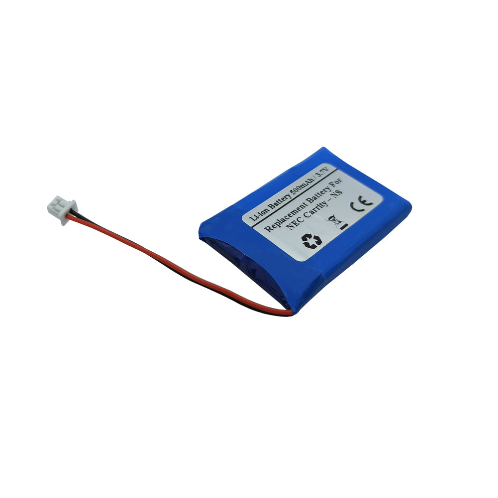 NEC Carrity-NS、PS5C-01 コードレスハンドセットチャイルドマシンフォン用3.7V500mAh交換用バッテリー
