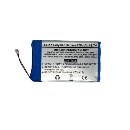 Replacement Battery for Sony NW-S710, NWZ-S600, NWZ-S600F, NWZ-S610, NWZ-S615, NWZ-S615F, NWZ-S616, NWZ-S616F, NWZ-S618, NWZ-S618FBLK, NWZ-S716FRNC, NWZ-S716FSNC, NWZ-S738, NWZ-S738FBNC Battery,1-756-763-11