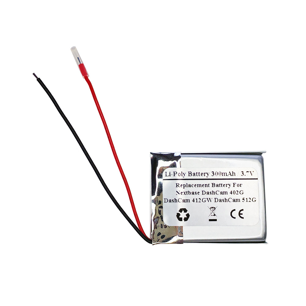 300mAh 3.7V Replacement Battery For Nextbase DashCam 402G 412GW 512G