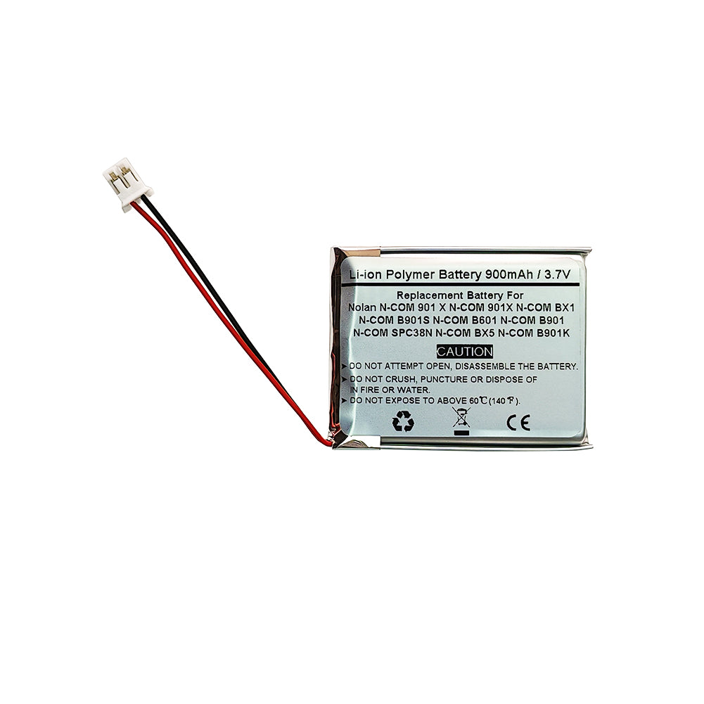 900mAh 3.7V Replacement Battery For Nolan N-COM 901 X N-COM 901X N-COM BX1 N-COM B901S N-COM B601 N-COM B901 N-COM SPC38N N-COM BX5 N-COM B901K Wireless Headphone