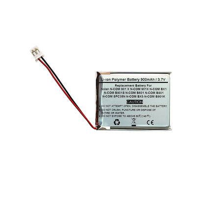 900mAh 3.7V Replacement Battery For Nolan N-COM 901 X N-COM 901X N-COM BX1 N-COM B901S N-COM B601 N-COM B901 N-COM SPC38N N-COM BX5 N-COM B901K Wireless Headphone