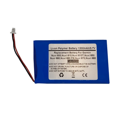 Replace GPS Navigator Battery for Garmin Nuvi 600, Nuvi 610, Nuvi 610T, Nuvi 650, Nuvi 660, Nuvi 660 FM, Nuvi 670, Nuvi 680,CS-IQN600SL, 361-00019-02, D25292-0000