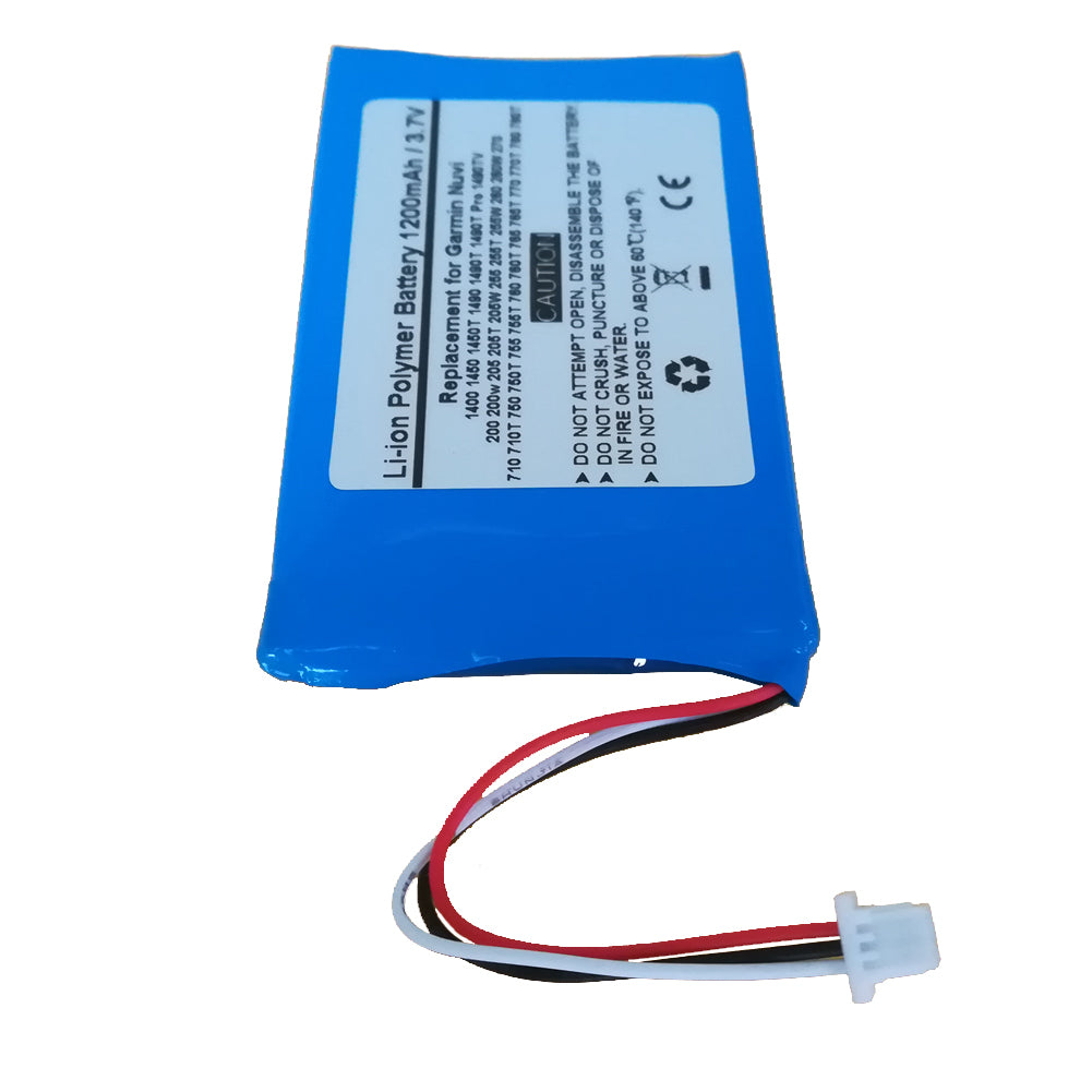 Replacement GPS Navigator Battery For Garmin Nuvi 1400 1450 1450T 1490 1490T, 1490T Pro, 1490TV
