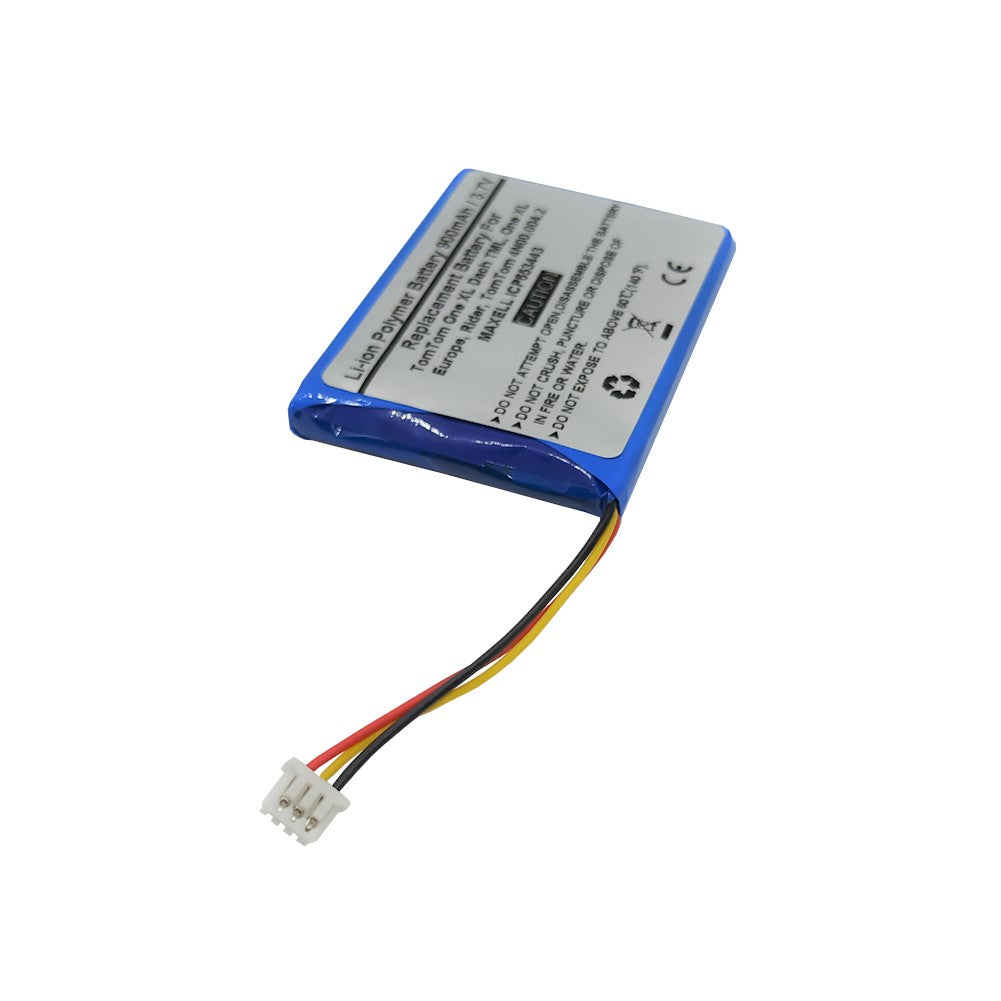 Replacement Battery For TomTom One XL Dach TML, One XL Europe, Rider, F650010252, F709070710, TomTom 4N00.004.2, MAXELL ICP653443