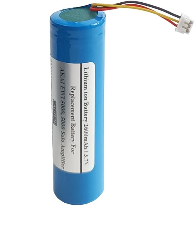 2600mAh 3.7V Replacement Battery For AKAI EWI 5000, 5000 Solo Amplifier, 1ABTUR18650ZY01, New Model Produced After 2019.