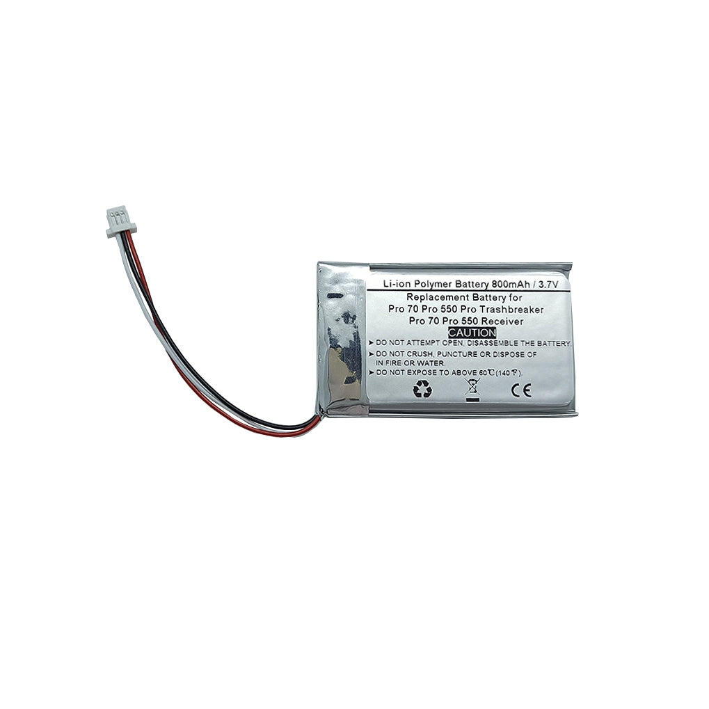 Replacement Battery For Garmin Pro 70 Trashbreaker Pro 550 Trashbreaker ,Pro Trashbreaker , Pro 70 Receiver , PT 10 , TB 10 , Pro 550 dog training , Sport Pro Transmitter ( 361-00056-09 )