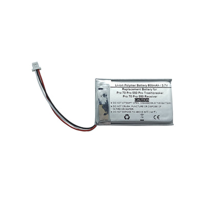 Replacement Battery For Garmin Pro 70 Trashbreaker Pro 550 Trashbreaker ,Pro Trashbreaker , Pro 70 Receiver , PT 10 , TB 10 , Pro 550 dog training , Sport Pro Transmitter ( 361-00056-09 )
