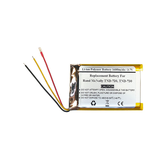 STARNOVO 1600mAh 3.7V Replacement Battery for Rand McNally TND-720, TND-730, EU074160P