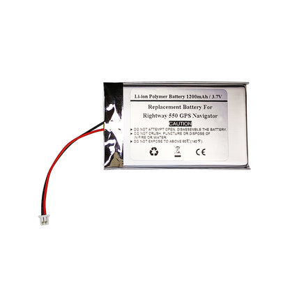 1200mAh 3.7V Replacement Battery For Rightway 550 GPS Navigator, YT404060 1S1P