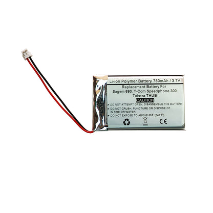 750mAH 3.7V Replacement Cordless Phone Battery For Sagem 690, T-Com Speedphone 300, Telstra THUB, 253230694, CTB104, LP043048AH
