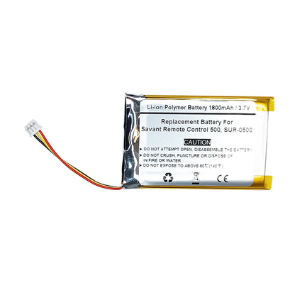 3.7V 1800mAh Replacement Battery For Savant Remote Control 500 SUR-0500, PL823458