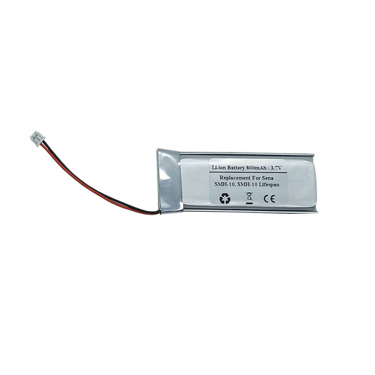 STARNOVO 800mAh 3.7V Replacement Battery for Sena SMH-10, SMH-10 Lifespan, 1ICP52/248P 1S1P, SMH-10 Lifespan Motorcycle Bluetooth Headset