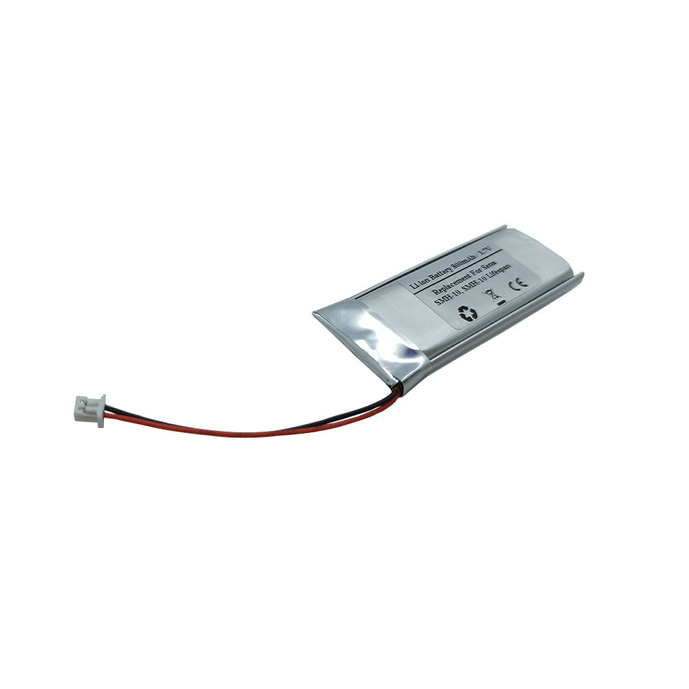 800mAh 3.7V Replacement Battery For Sena SMH-10, SMH-10 Lifespan Motorcycle Bluetooth Headset, Helmet Intercom, Battery Model 1ICP52/248P