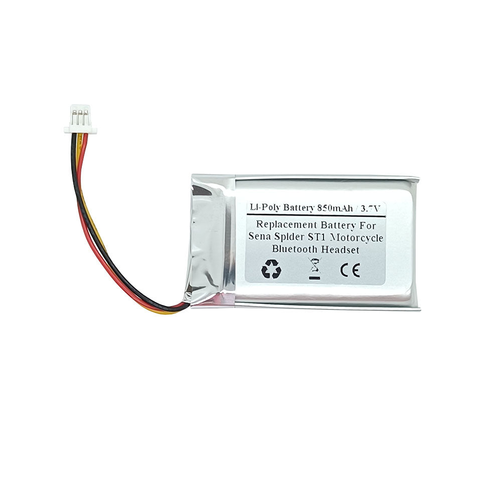 Replacement Battery For Sena Spider ST1 Motorcycle Bluetooth Headset, helmet intercom