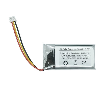 Replacement Battery For Sennheiser IMPACT SDW 5066, SDW 5065, SDW 5064, SDW 5063, SDW 5036, SDW 5035, SDW 5034, SDW 5033, SDW 60 HS and SDW 30 HS, AHB732038T