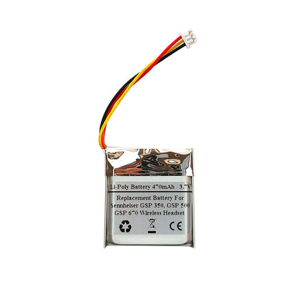 Replacement Battery For Sennheiser GPS 350, GPS 500, GPS 670,AHB552826TPC-2