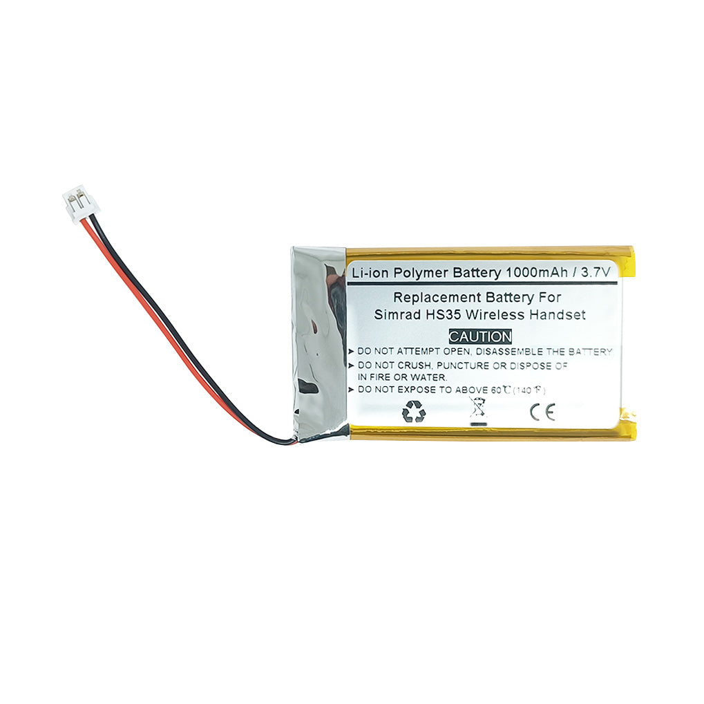 Replacement Battery For Simrad HS35 Wireless Handset, AEC603048