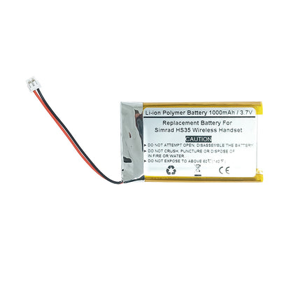 Replacement Battery For Simrad HS35 Wireless Handset, AEC603048