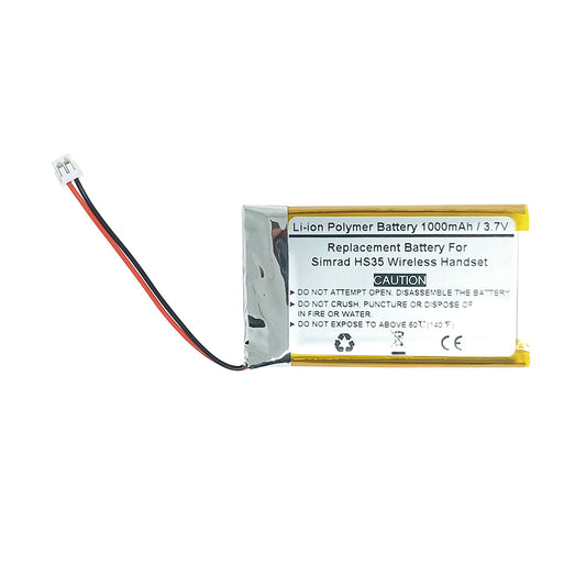 Replacement Battery For Simrad HS35 Wireless Handset, AEC603048