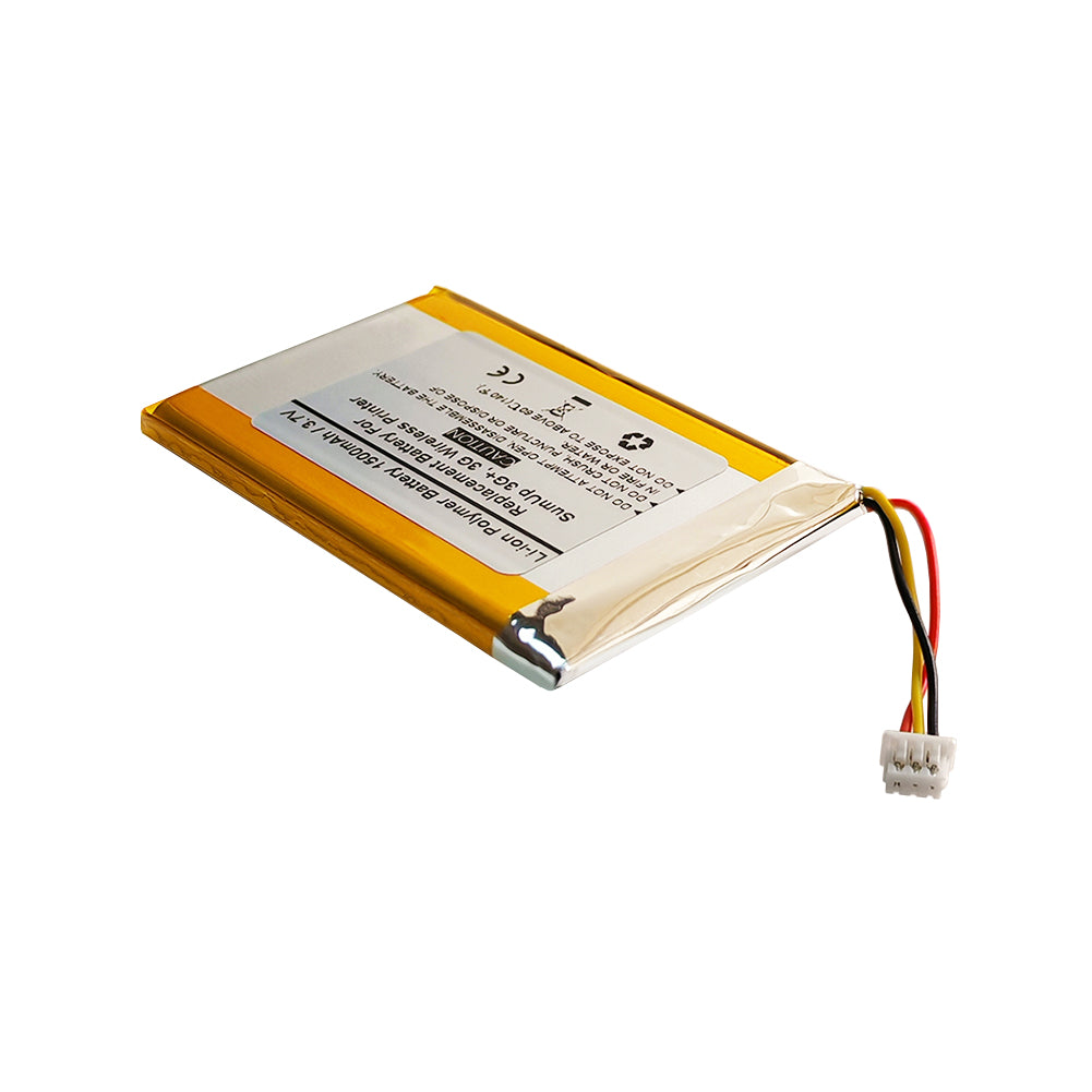1500mAH 3.7V Replacement Battery For SumUp 3G+, 3G Wireless Printer, A037-001180SAA, PS-GB-304583-010H
