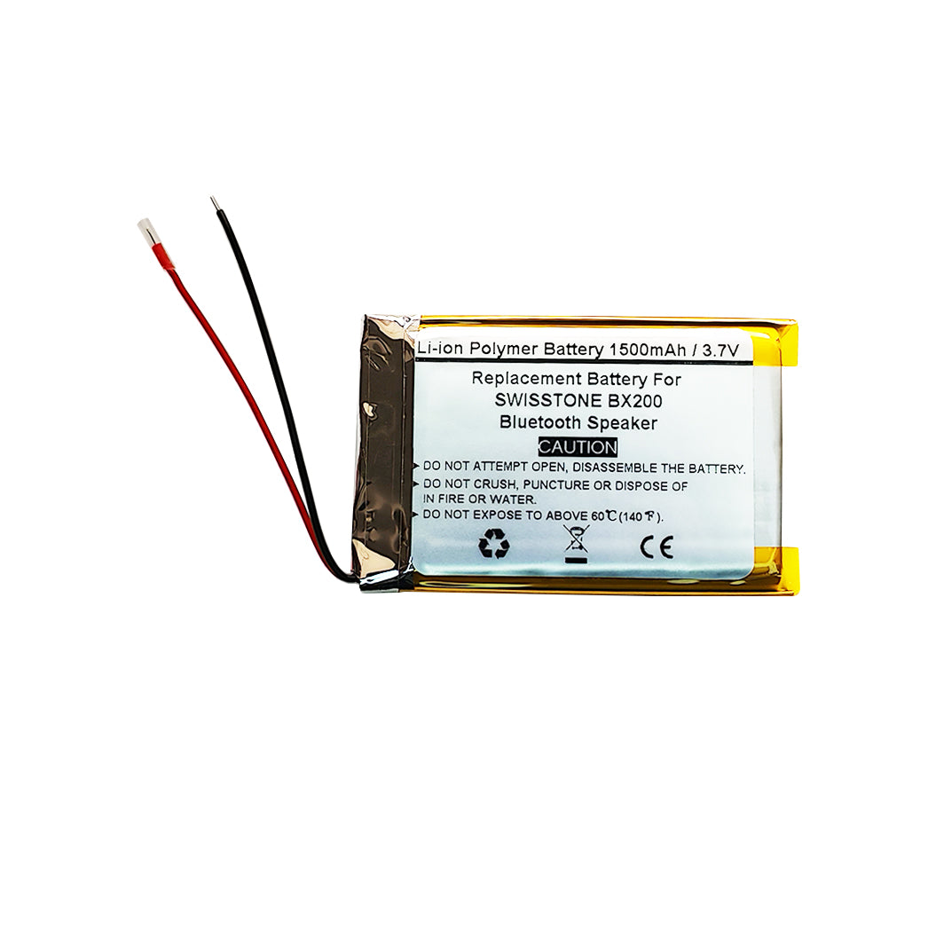 1500mAH 3.7V Replacement Battery For SWISSTONE BX200 Bluetooth Speaker, HY433450R