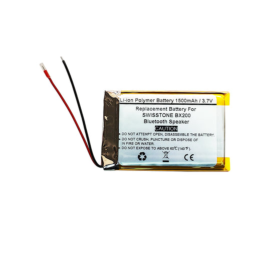 STARNOVO 1500mAh 3.7V Replacement Battery for SWISSTONE BX200 Bluetooth Speaker, HY433450R