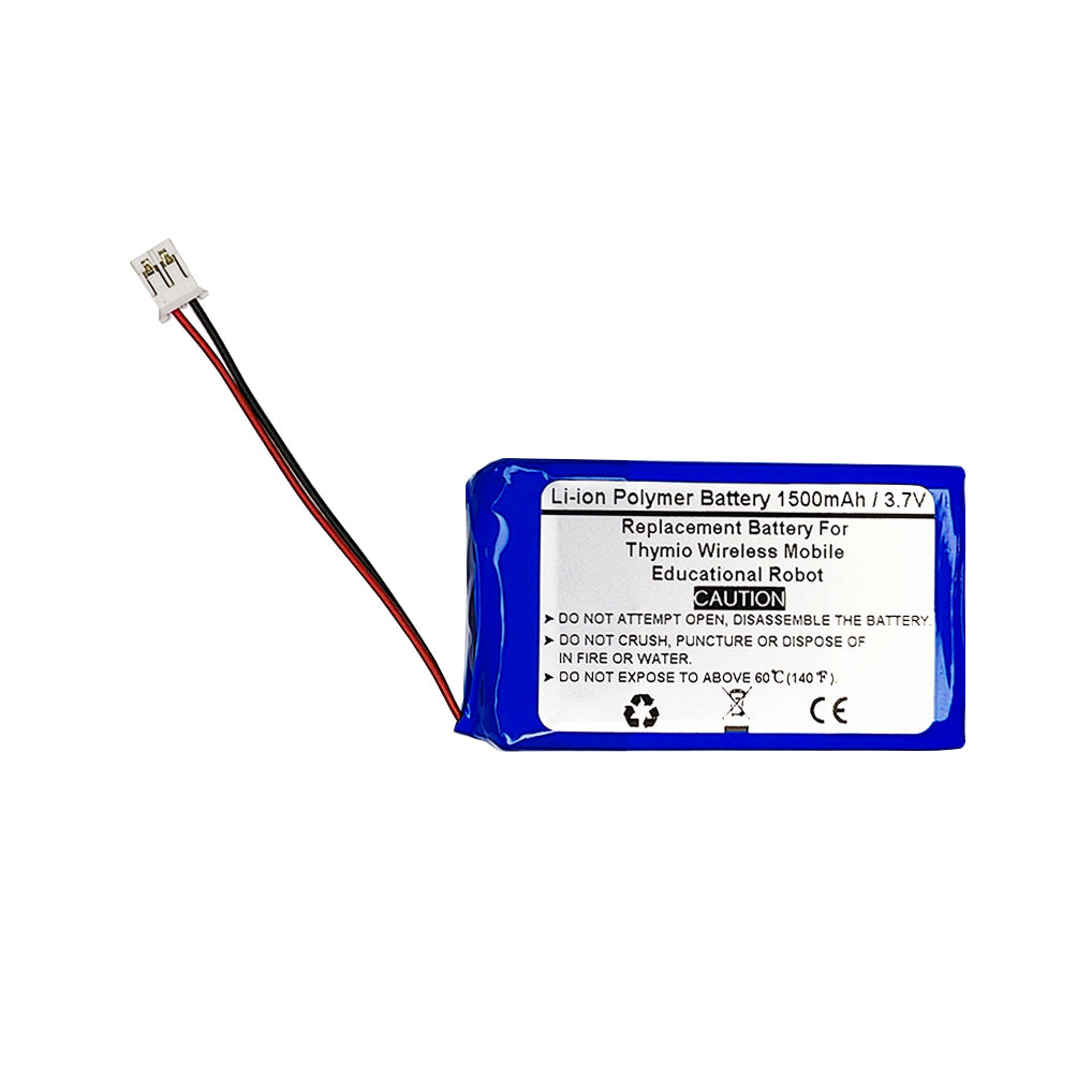3.7V 1500mAh Replacement Battery Compatible With Thymio Wireless Mobile Educational Robot