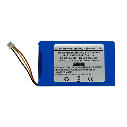 Replacement GPS Navigator Battery For Tomtom Go 720 GO 930 Go 530 Live Go 630 Go 630T GO 730 GO 730T Go 930T GO530 4CH5.000.00 SatNav,1697461,AHL03714000,VF8