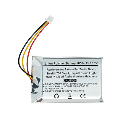 Replacement Battery For Turtle Beach Stealth 700 Gen 2, HyperX Cloud Flight, HyperX Cloud Alpha Wireless Headsets