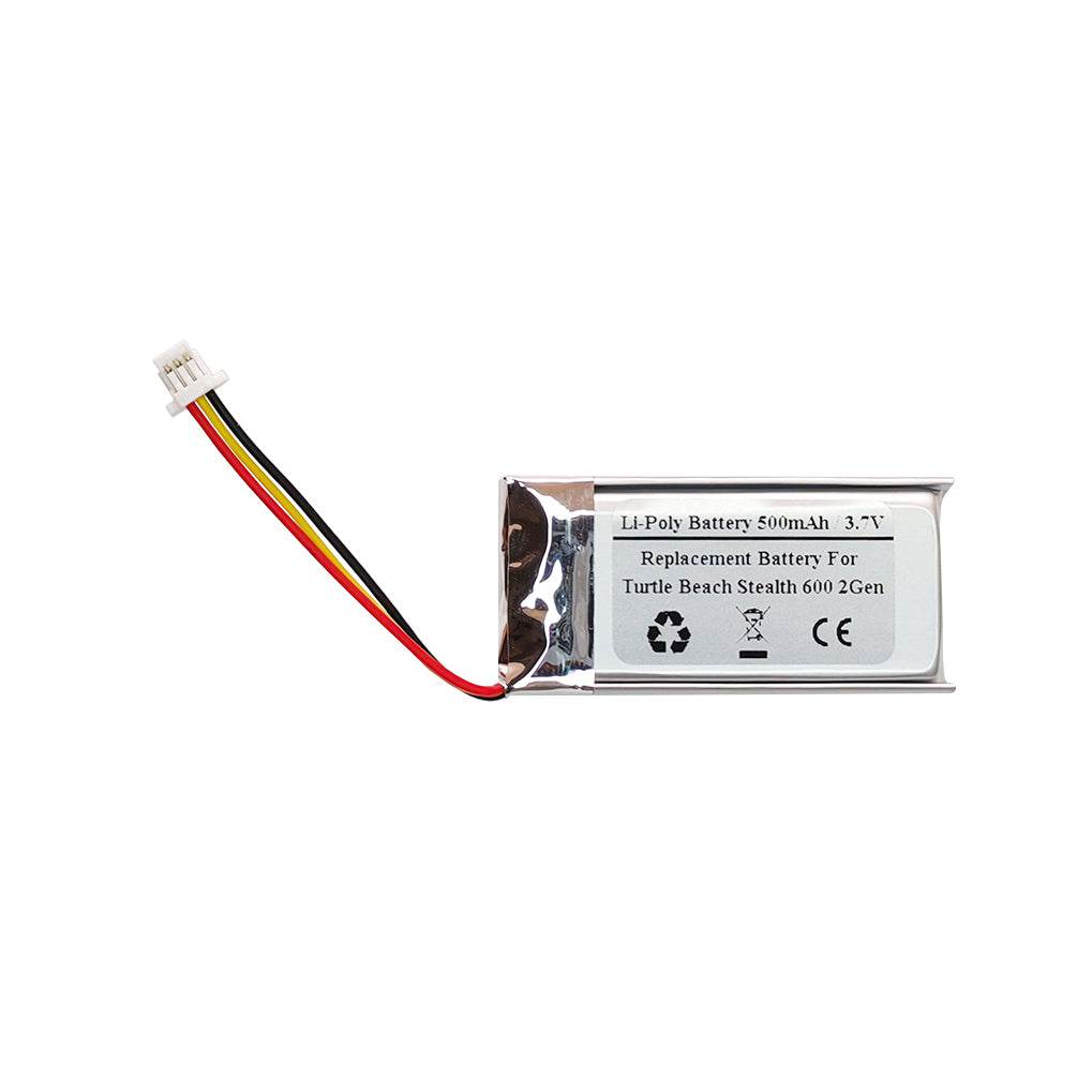 500mAH 3.7V Replacement Battery For Turtle Beach Stealth 600 2Gen Wireless Headset, VDL782039