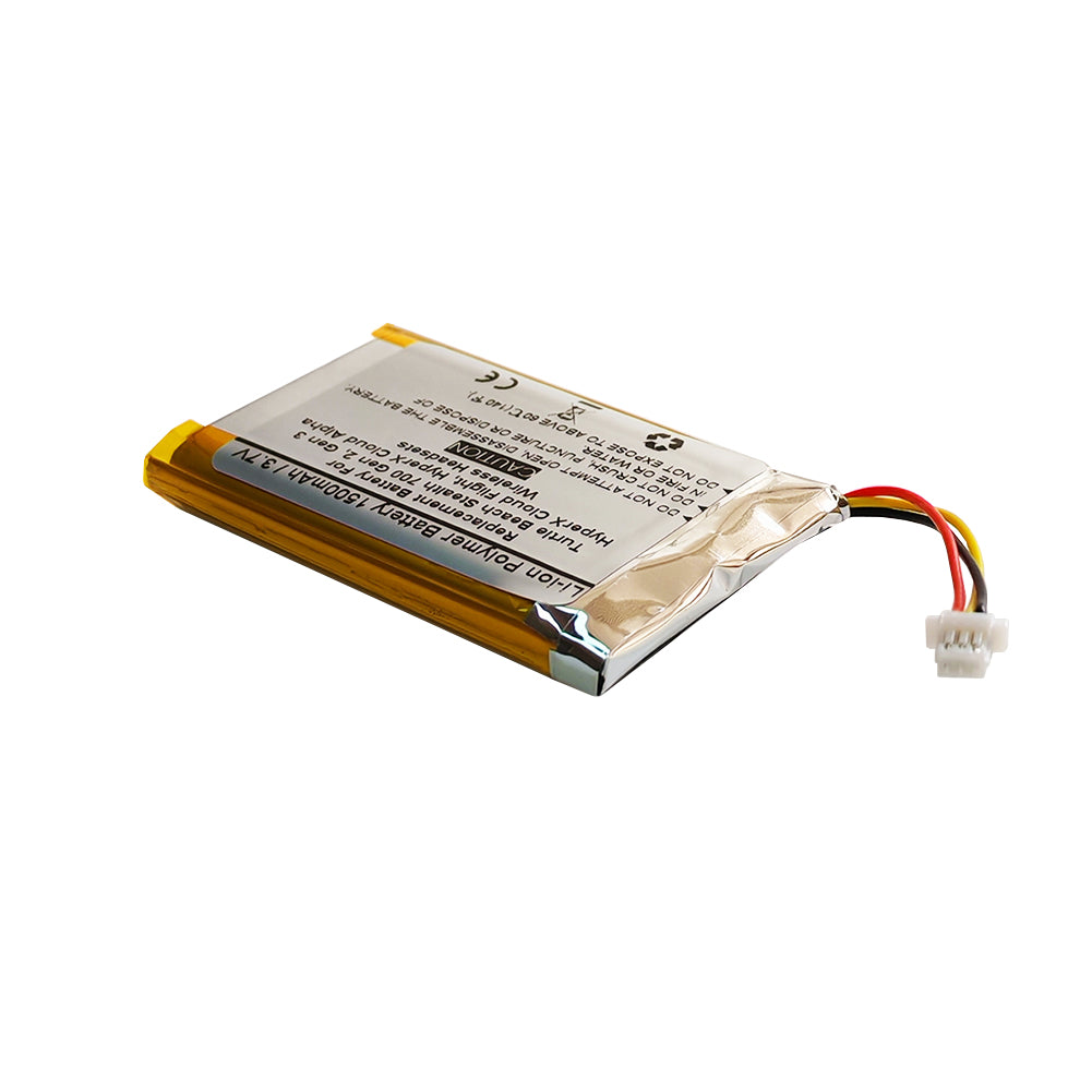 1500mAH 3.7V Replacement Battery For Turtle Beach Stealth 700 Gen 2, Gen 3, HyperX Cloud Flight, HyperX Cloud Alpha Wireless Headsets