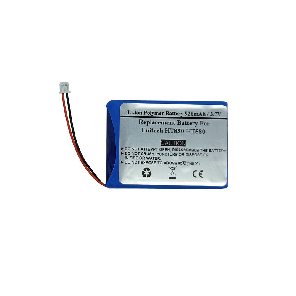 800mAh 3.7V Replacement Battery For Unitech Barcode Scanners HT850 HT580, 1400-202536G, 2095047