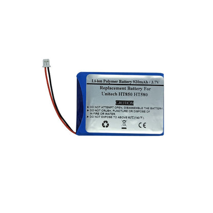 800mAh 3.7V Replacement Battery For Unitech Barcode Scanners HT850 HT580, 1400-202536G, 2095047