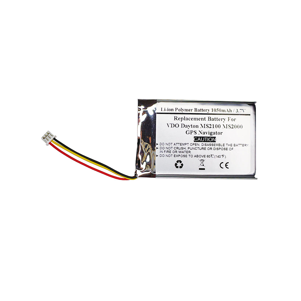 1050mAh 3.7V Replacement Battery For VDO Dayton MS2100 MS2000, 52340A 1S1PMX