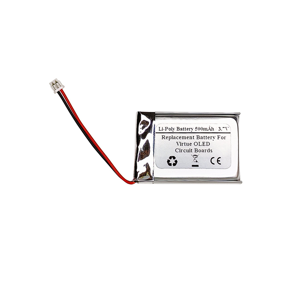 500mAh 3.7V Replacement Battery For Virtue OLED Circuit Boards Water , EWL602439