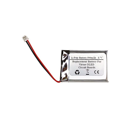 STARNOVO 500mAh 3.7V Replacement Battery for Virtue OLED Circuit Boards, EWL602439