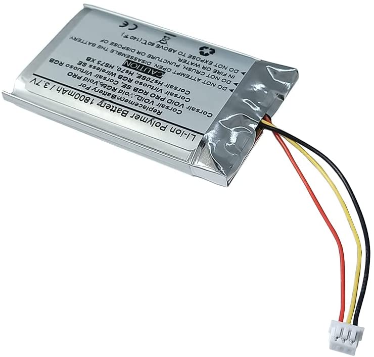 Enhanced Replacement Battery for Corsair VOID PRO Virtuoso RGB SE HS75 Hs70SE Wireless Headphones - STARNOVO