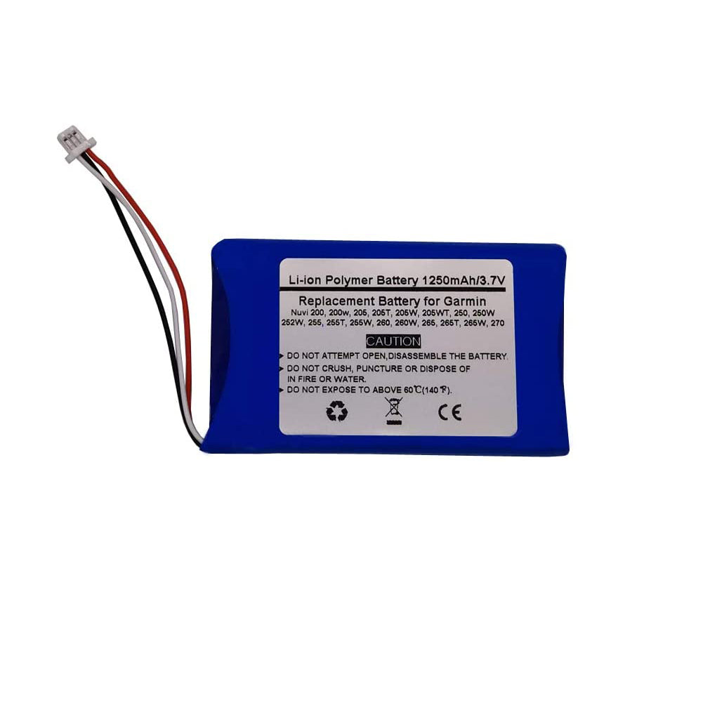 Replace GPS Navigator Battery for Garmin Nuvi 200,Nuvi 200w,Nuvi 205,Nuvi 205T,Nuvi 205W,Nuvi 205WT,Nuvi 250,Nuvi 250W,Nuvi 252W,Nuvi 255,Nuvi 255T,Nuvi 255W,Nuvi 260,Nuvi 260W,Nuvi 265,Nuvi 265T,Nuvi 265W,Nuvi 270,361-00019-11,361-00019-13,010-00621-10