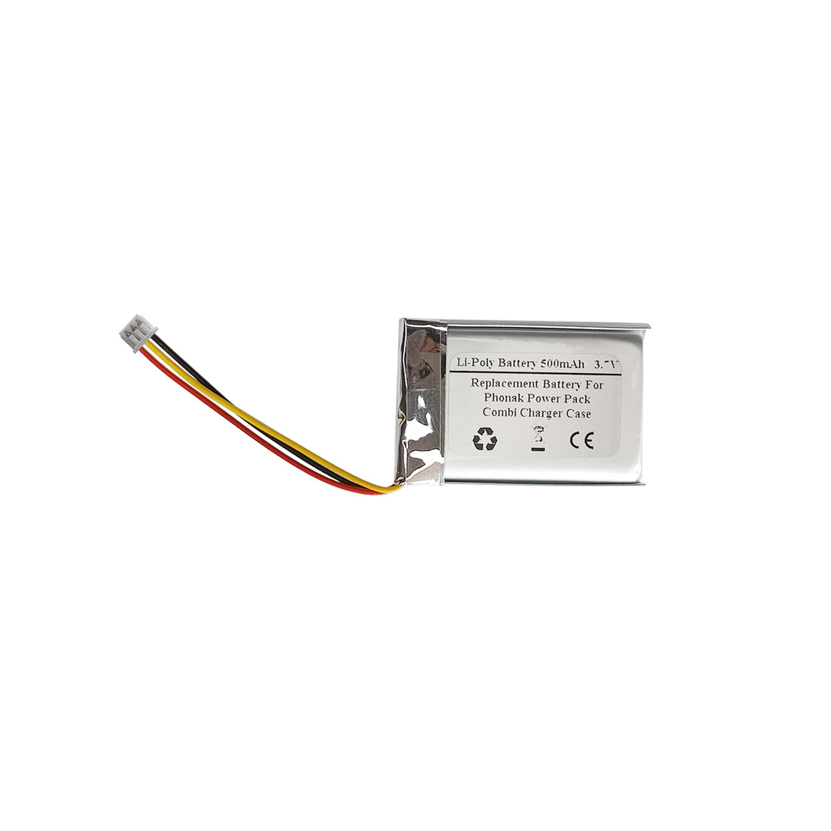 3.7V 500mAh Replacement Battery For Phonak Power Pack, Combi Charger Case