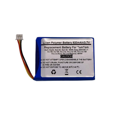 3.7V 920mAh Battery For Start,Start2,Start 20,Start 25,1EX00,Easy,4EX0.001.11,4EN42,4EN.001.02,4EN52,4EV42,4EV52,4EH44,TomTom Via 120,Via 125,Via Live,Via Live 120,Via Live 125,Via Live Euro,Via Live Regional